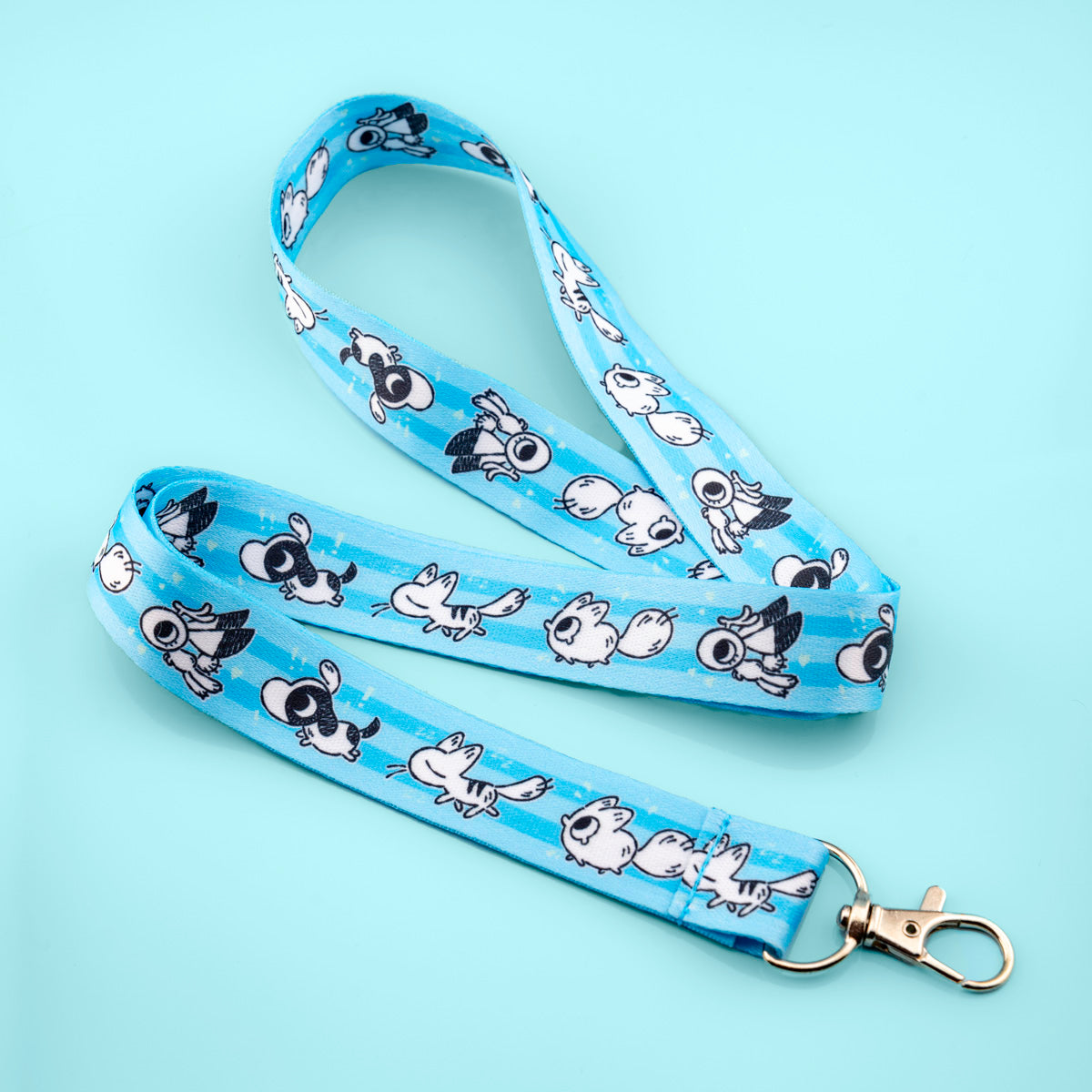 Anxiety Fox and Friends Lanyard