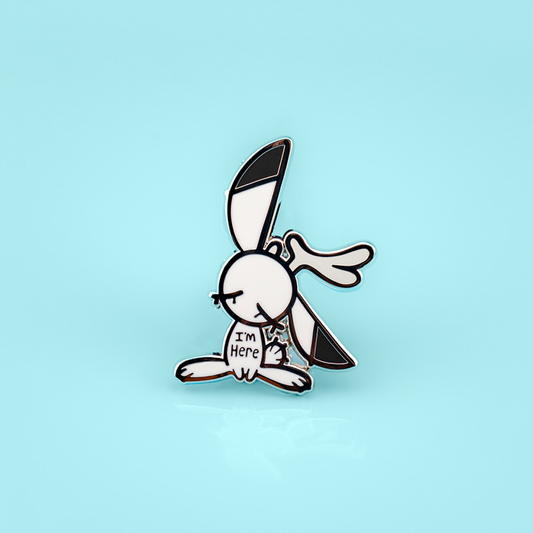 I'm Here - Support Bunny Enamel Pin