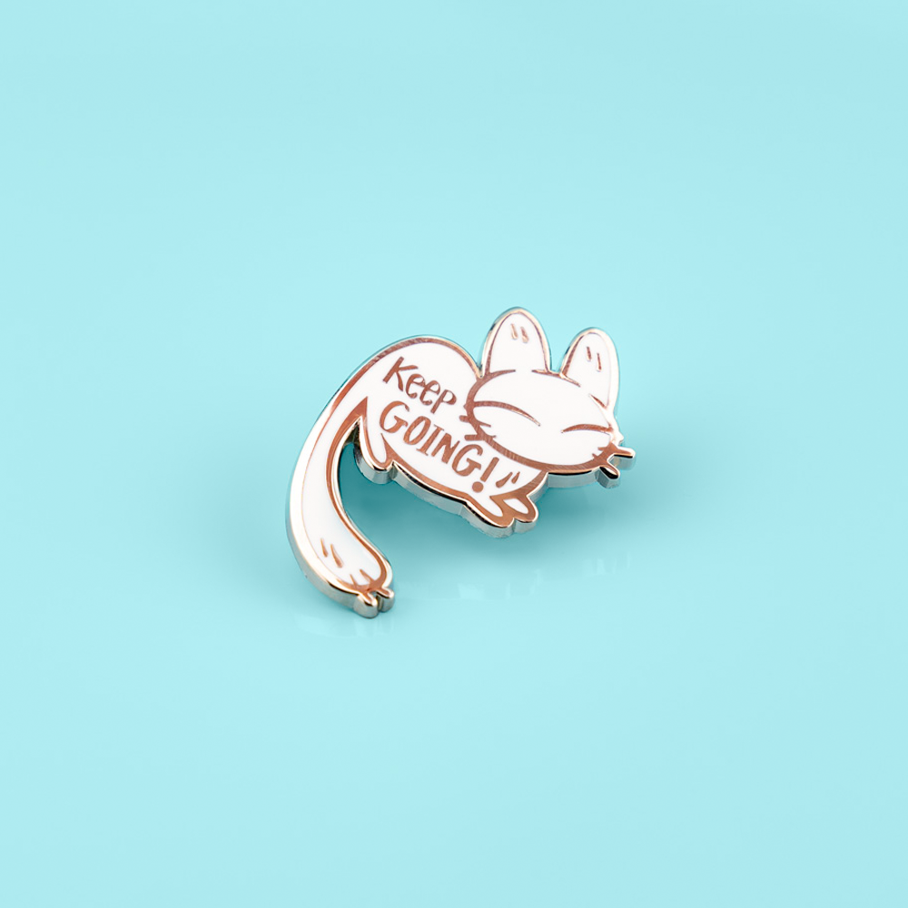 Keep Going - Calming Kitty Enamel Pin