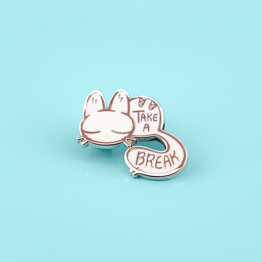 Take a Break - Calming Kitty Enamel Pin
