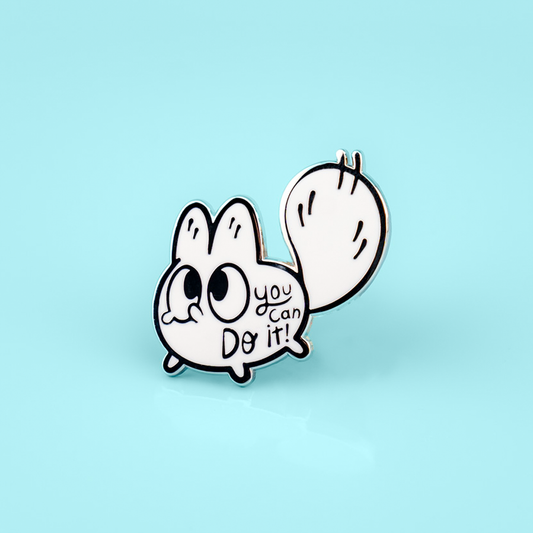 You Can Do It! - Anxiety Fox Enamel Pin
